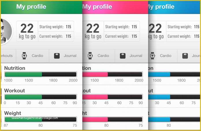 Free App Design Templates Of Fitpulse