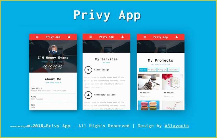 Free App Design Templates Of Mobile App Website Templates Designs Free