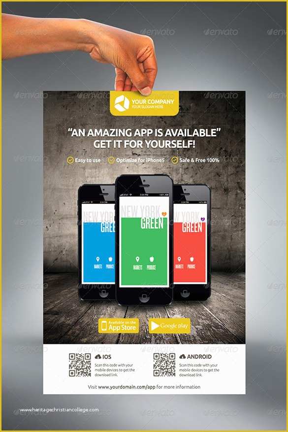 Free App Flyer Template Of 17 Popular Psd Promotional Flyer Templates
