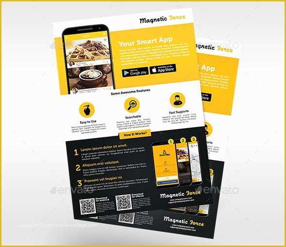 Free App Flyer Template Of 21 Cool Mobile App Flyer Templates – Design Freebies