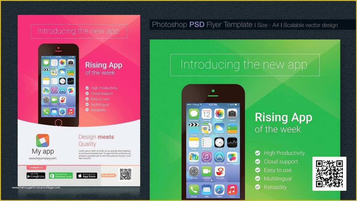 Free App Flyer Template Of App Flyer A4 Psd Template for 1 Usd by Tinjothomasc On