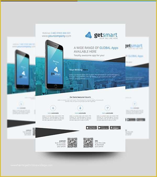 Free App Flyer Template Of Free Mobile App Promotional Flyer