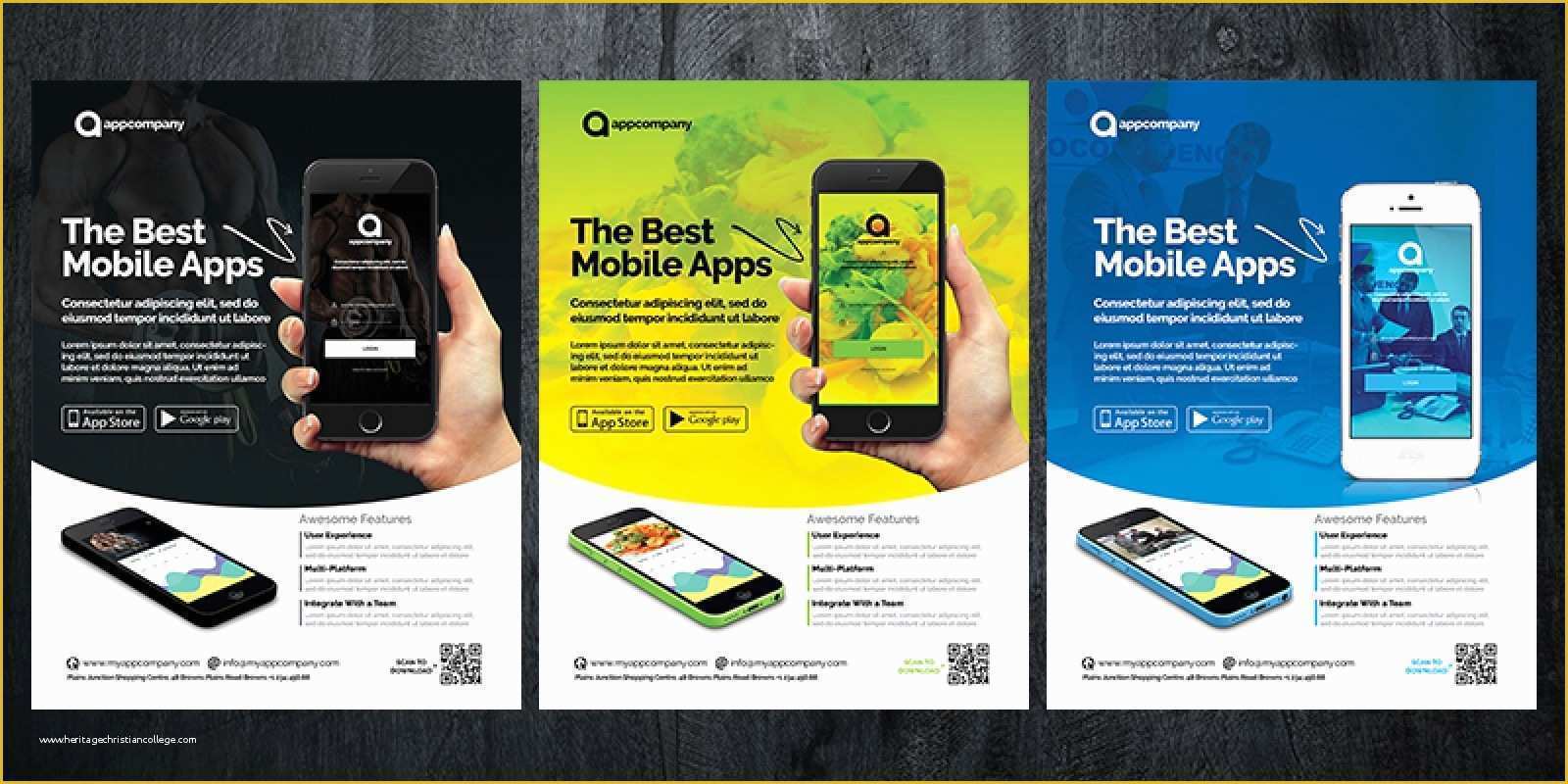 Free App Flyer Template Of Mobile App Flyer Template Brochure Templates