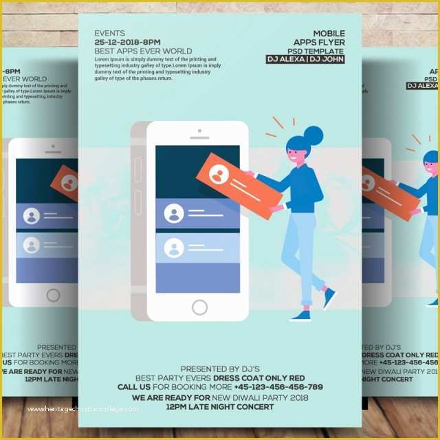 Free App Flyer Template Of Mobile App Flyer Template Template for Free Download On