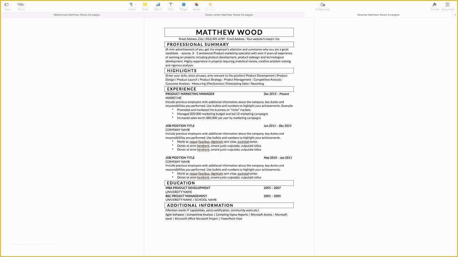 Free Apple Pages Resume Templates Of Apple Pages Resume Templates 2018 Free – Thuetoolfo
