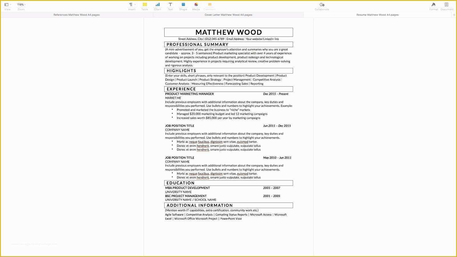 Free Apple Pages Resume Templates Of Apple Pages Resume Templates 2018 Free – Thuetoolfo