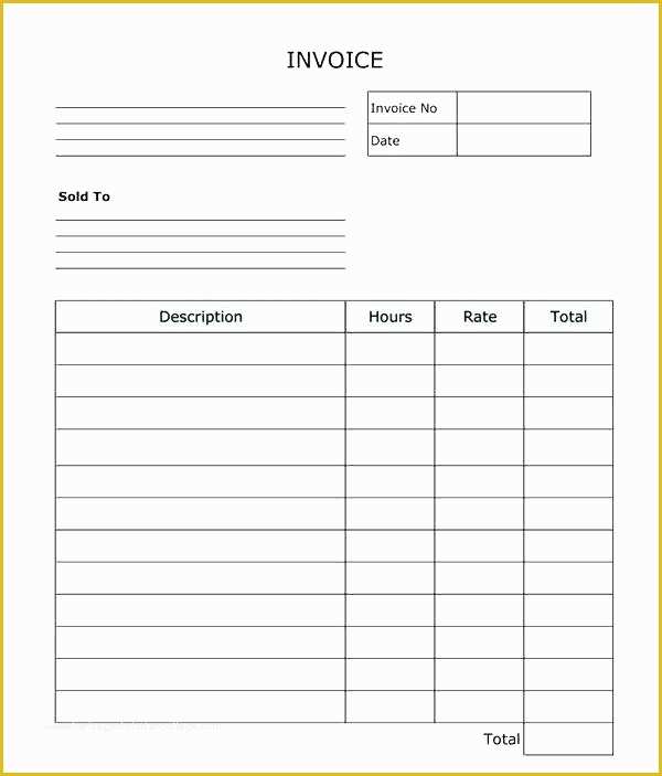 Apple Pages Invoice Template