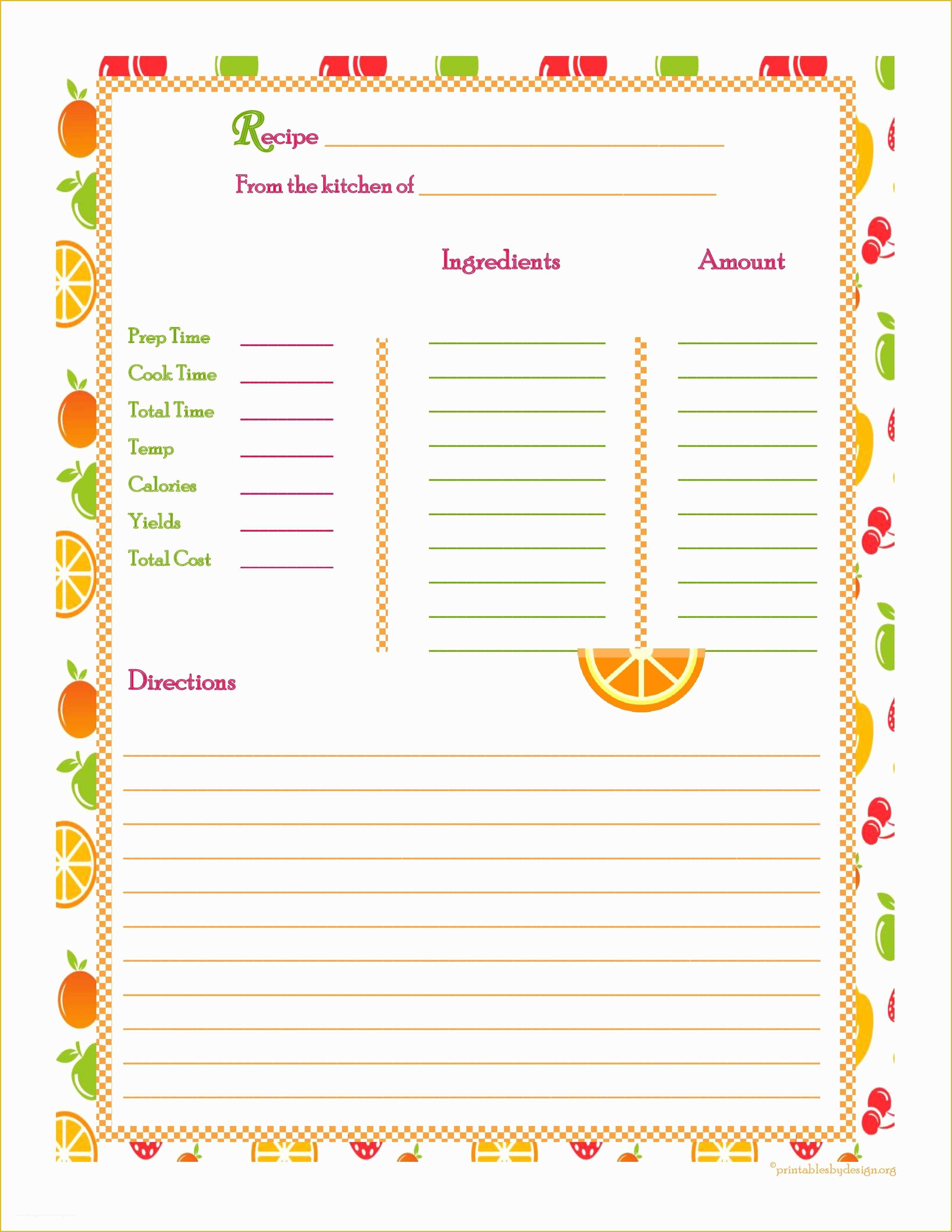 Free Apple Pages Templates Of Recipe Book Template Apple Pages