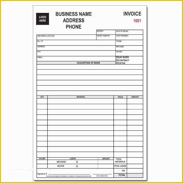 Free Appliance Repair Invoice Template Of Appliance Repair form