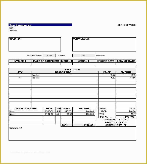 Free Appliance Repair Invoice Template Of Detailed Invoice Template 13 Things You Should Do In