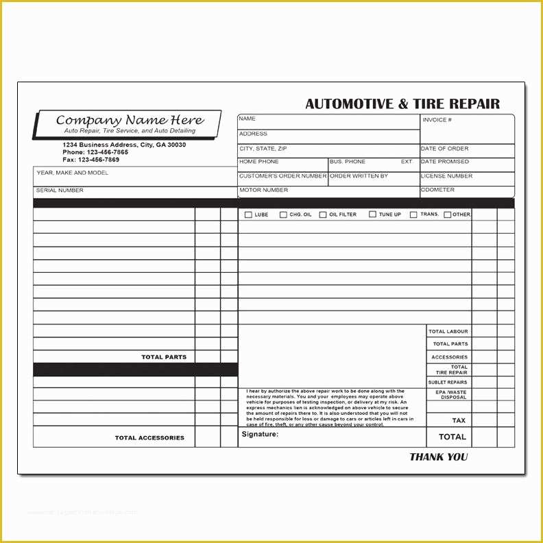 Free Appliance Repair Invoice Template Of Repair Invoices Template Free – Emilys Welt