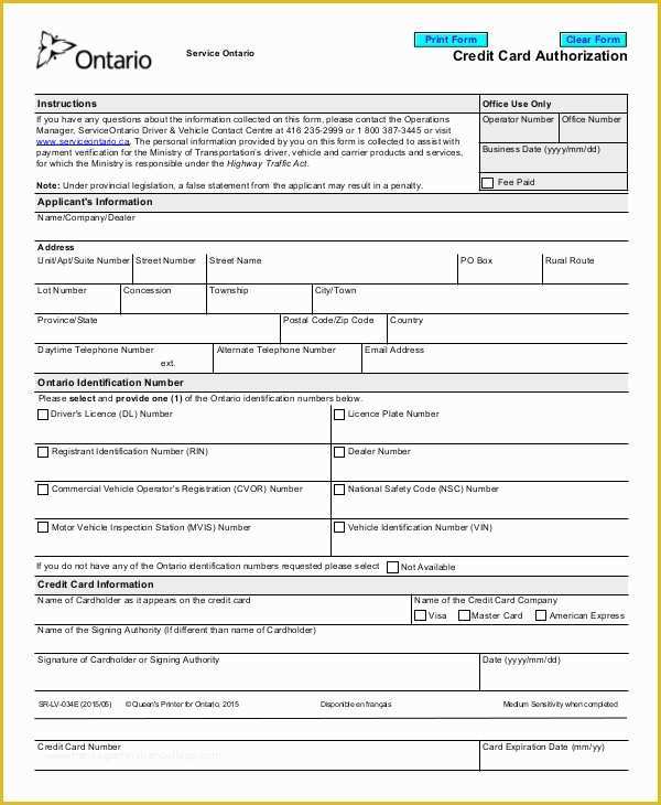 Free Application for Payment Template Of Credit Card Authorization form Template 10 Free Sample