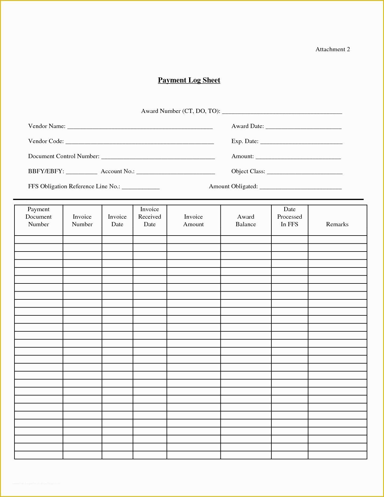 Free Application for Payment Template Of Payment Record Template