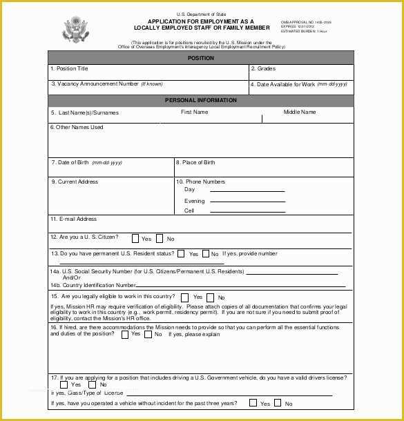 Free Application form Template Of 15 Application form Templates – Free Sample Example