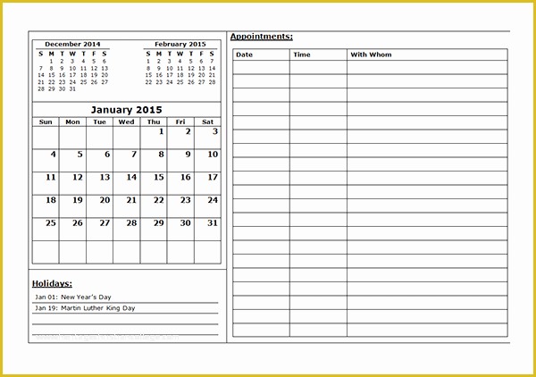 Free Appointment form Template Of 2015 Three Month Appointment Calendar Template Free