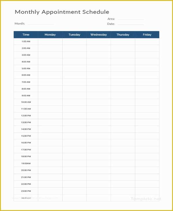 Free Appointment form Template Of 21 Appointment Schedule Templates Doc Pdf