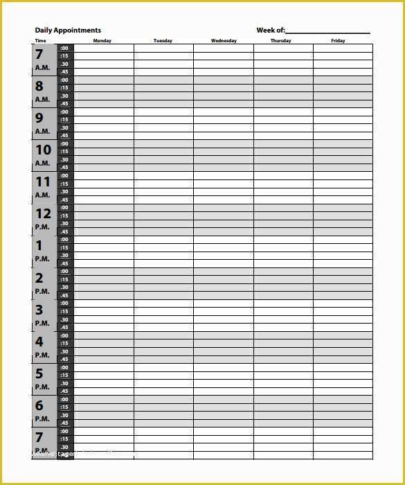 Free Appointment form Template Of 6 Appointment Schedule Templates & Samples Doc Pdf