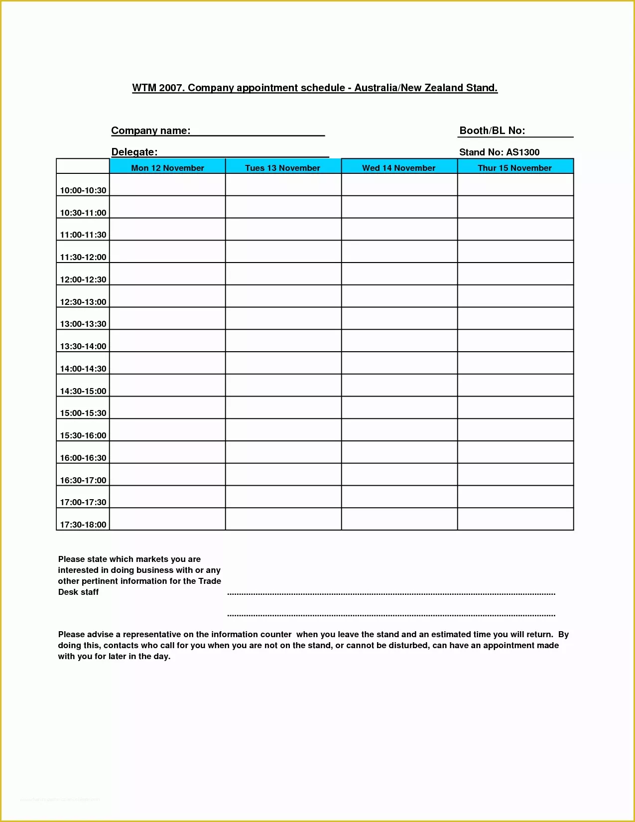 Free Appointment form Template Of 6 Best Of Printable Daily Appointment Book