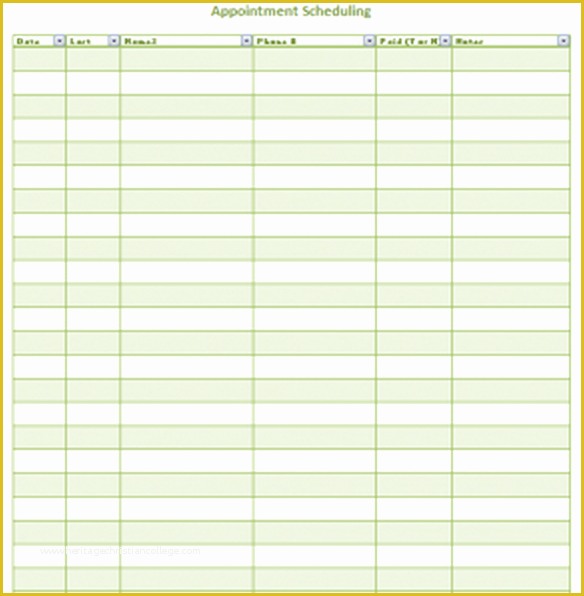 Free Appointment form Template Of Appointment Schedule Template 5 Free Templates