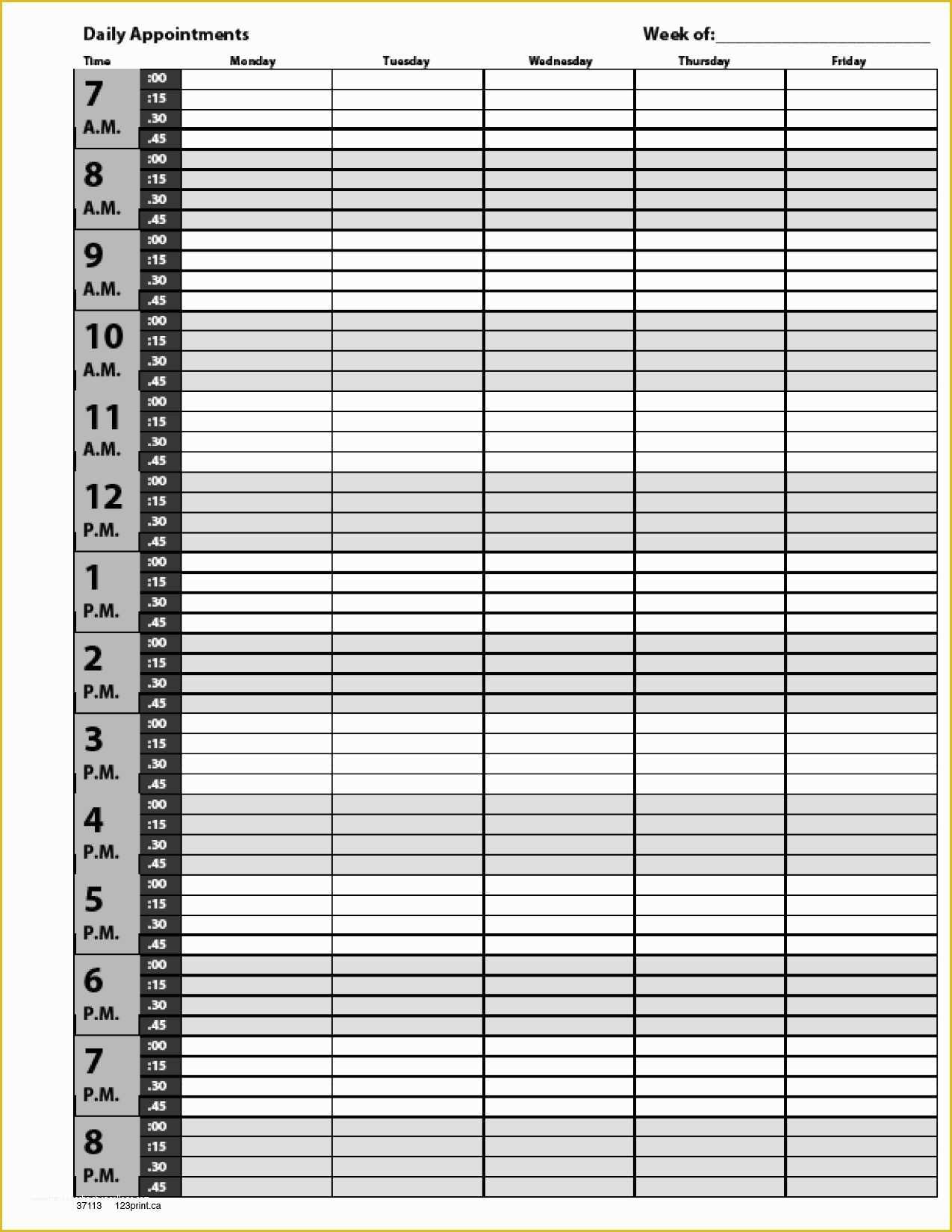 Free Appointment form Template Of Appointment Sheet