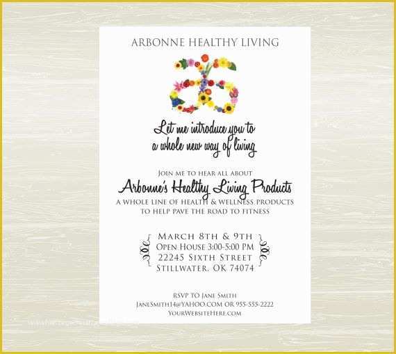 Free Arbonne Flyer Templates Of Arbonne Makeup Party Invitations Mugeek Vidalondon