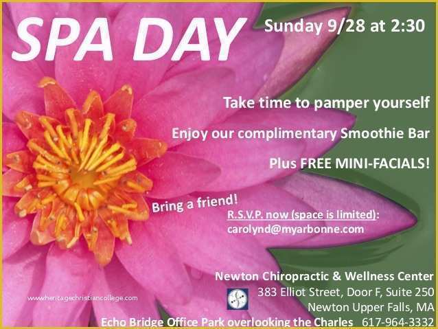 Free Arbonne Flyer Templates Of Arbonne Spa Day Flyer