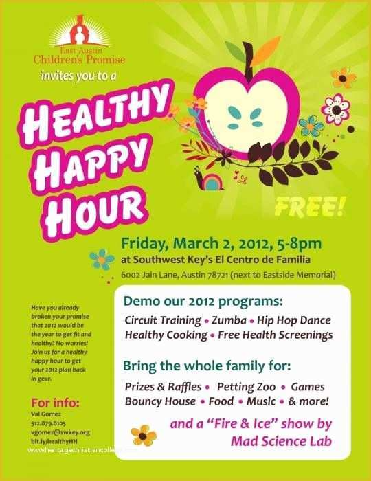 Free Arbonne Flyer Templates Of Healthy Happy Hour Flyer 3 2 southwest Key