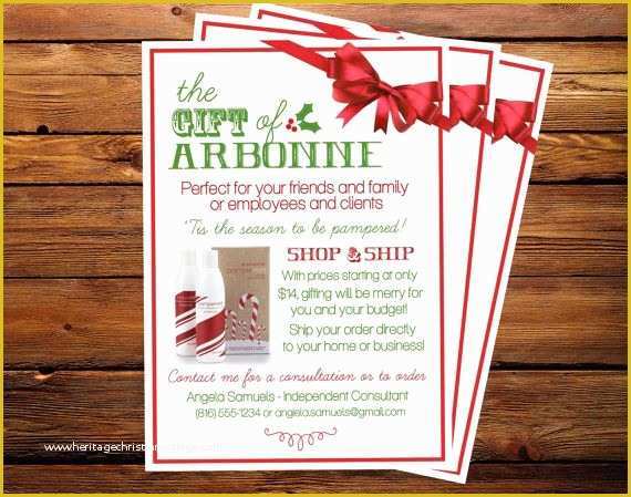 Free Arbonne Flyer Templates Of the Gift Of Arbonne Holiday Flyer Please Read This