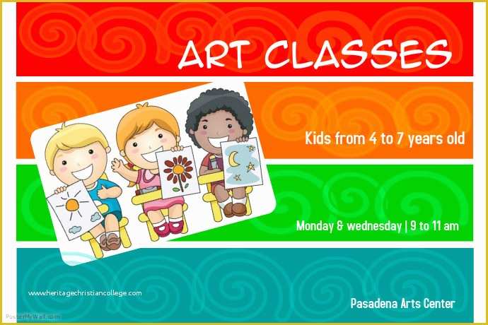 Free Art Class Flyer Template Of Art Classes