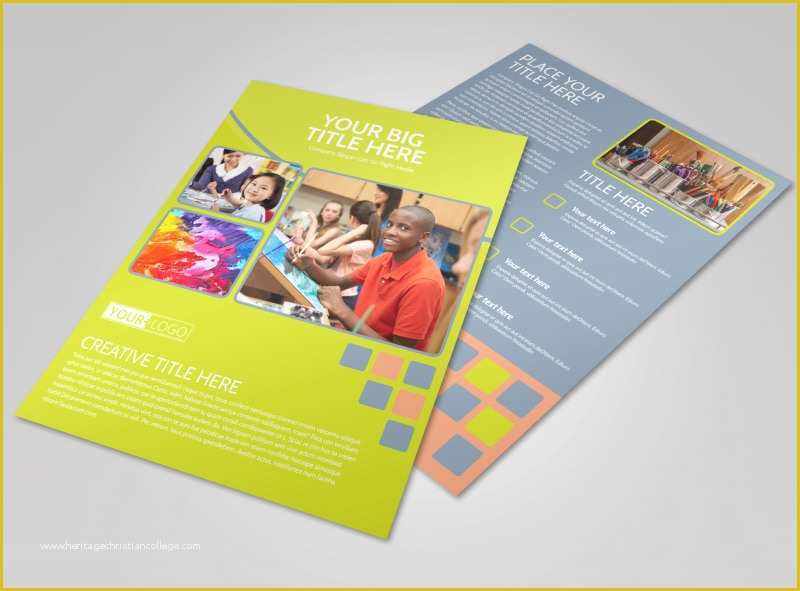 Free Art Class Flyer Template Of Creative Art Class Flyer Template