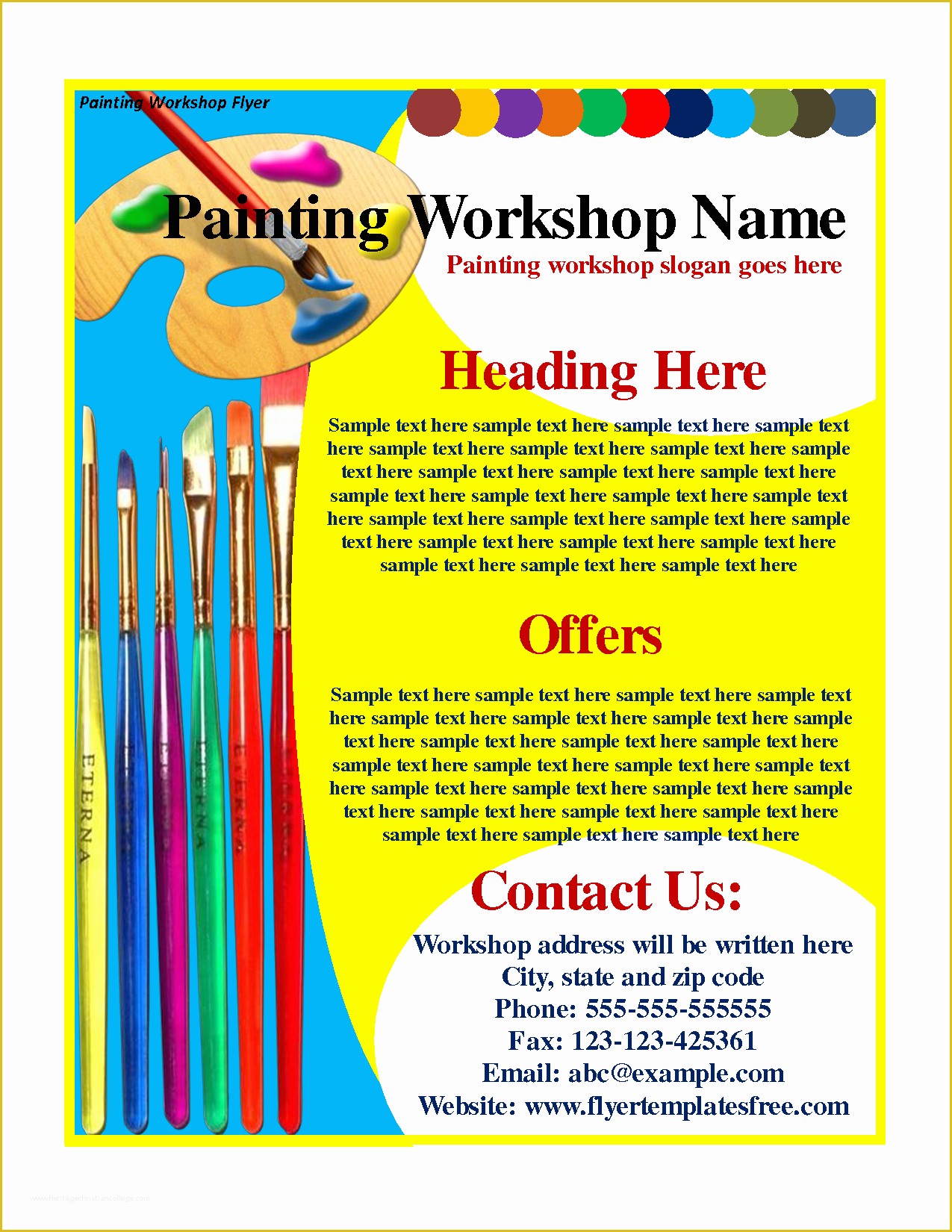 Free Art Class Flyer Template Of Low Cost Flyers Printing New York City – Jay Clark