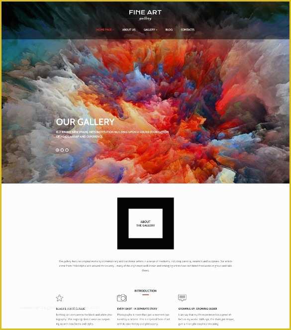 Free Art Gallery Business Plan Template Of 30 Art Portfolio Wordpress themes & Templates