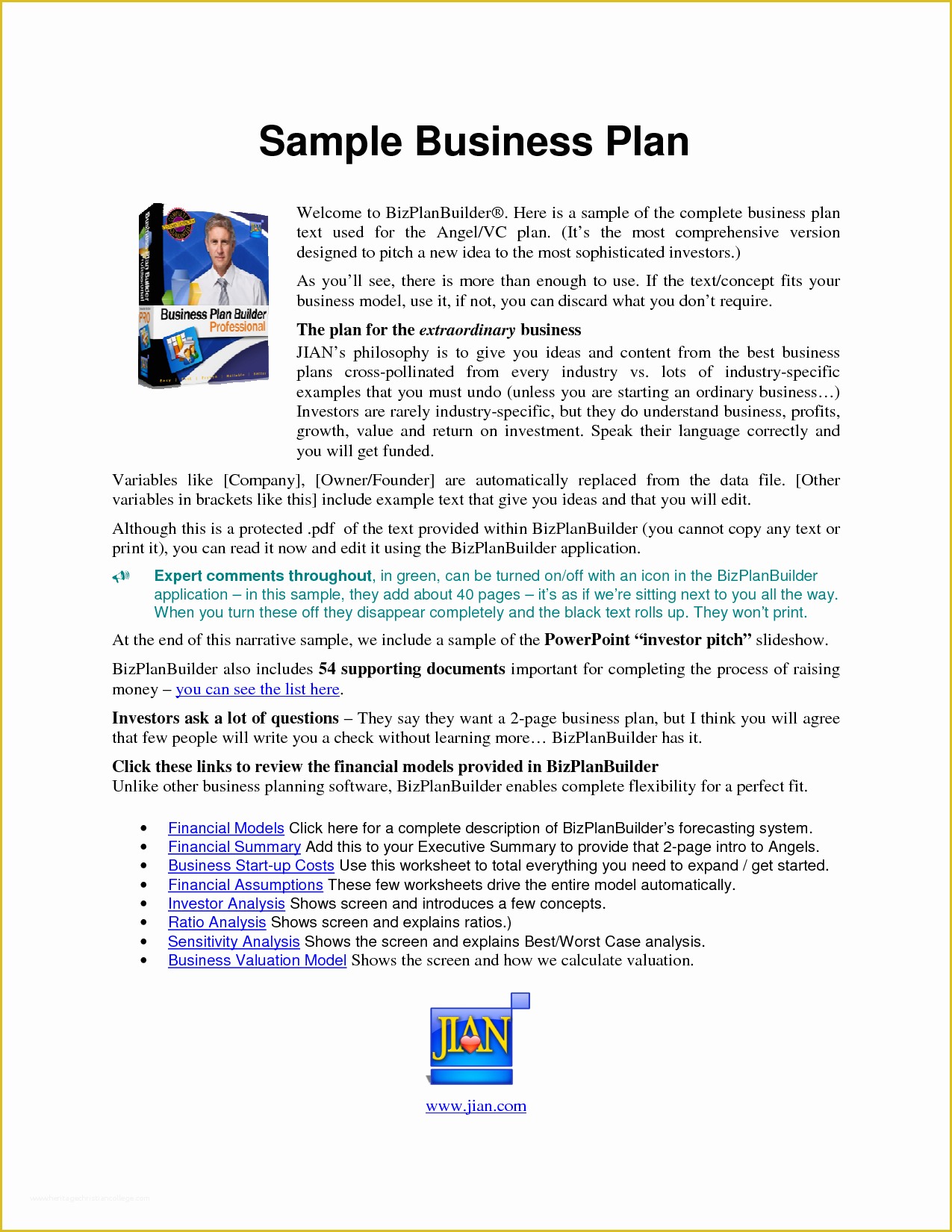 gallery business plan