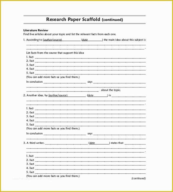Free Article Writing Template Of 8 Research Paper Outline Templates – Free Sample Example