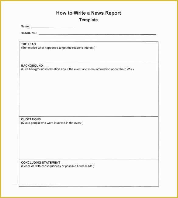 Free Article Writing Template Of 9 Newspaper Report Templates Docs Pdf Pages
