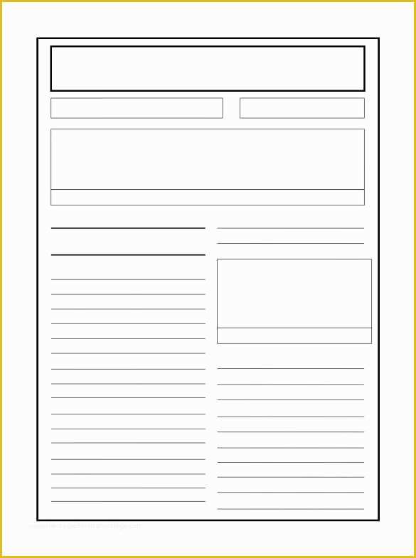 Free Article Writing Template Of Blank Newspaper Template 2018