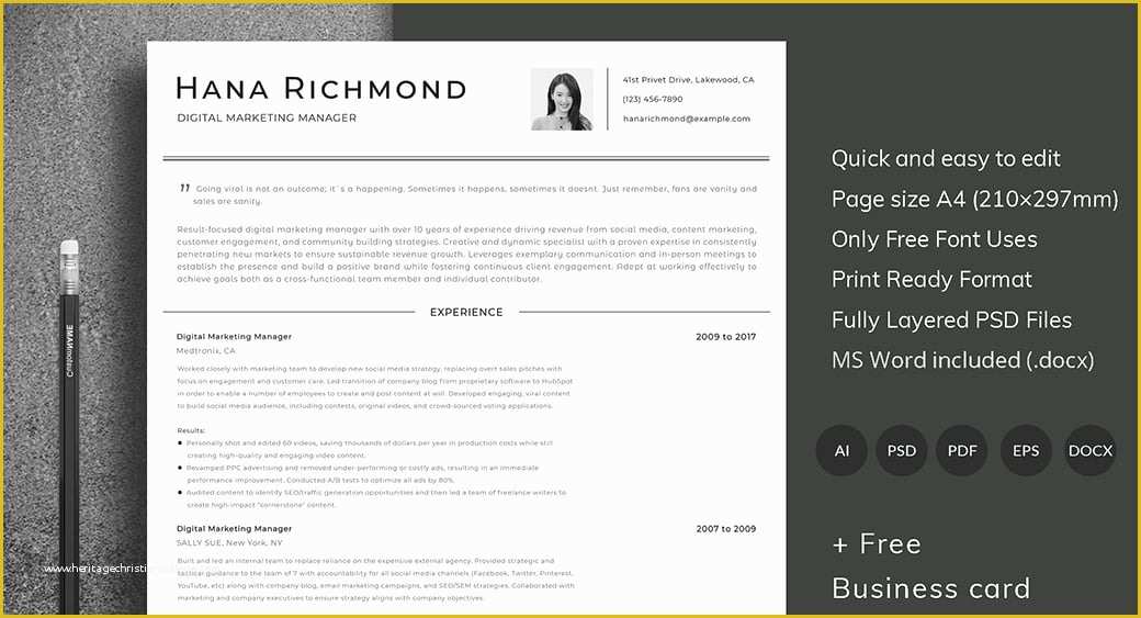 Free ats Resume Templates Of ats Friendly Resume Template format Guide & Sample Cv