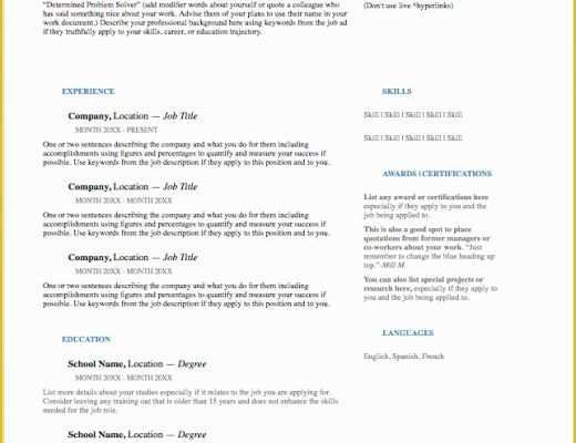 Free ats Resume Templates Of ats Resume Template Free Download