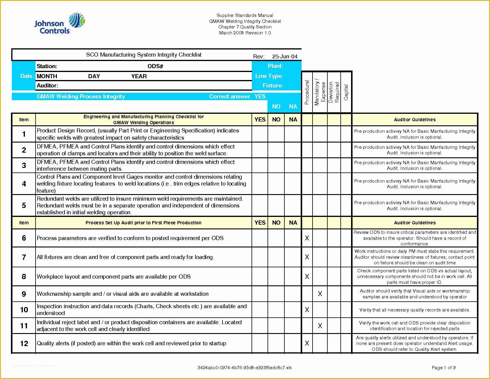 Free Audit Program Templates Of 7 Checklist Template Excel Bookletemplate