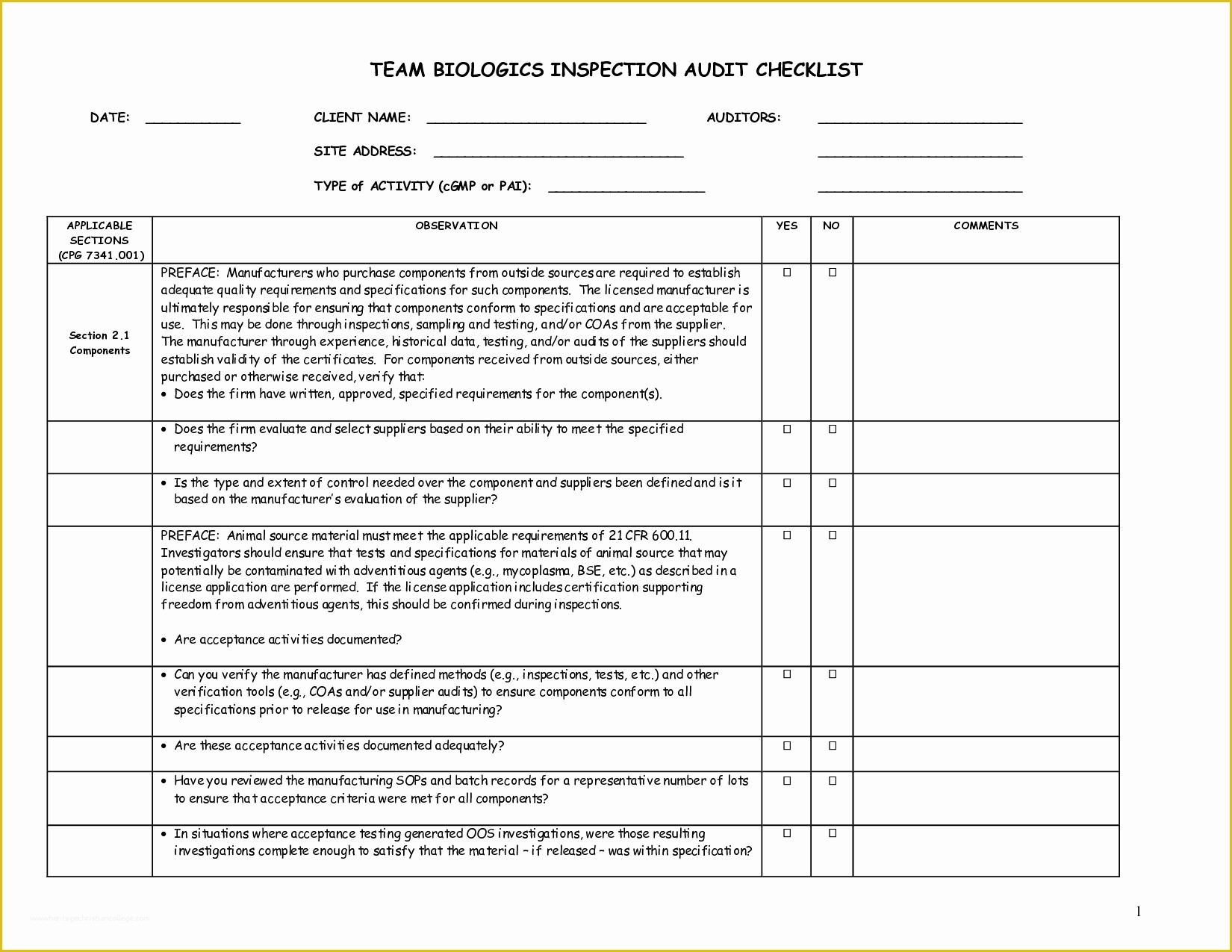 Free Audit Program Templates Of Audit forms Templates Portablegasgrillweber