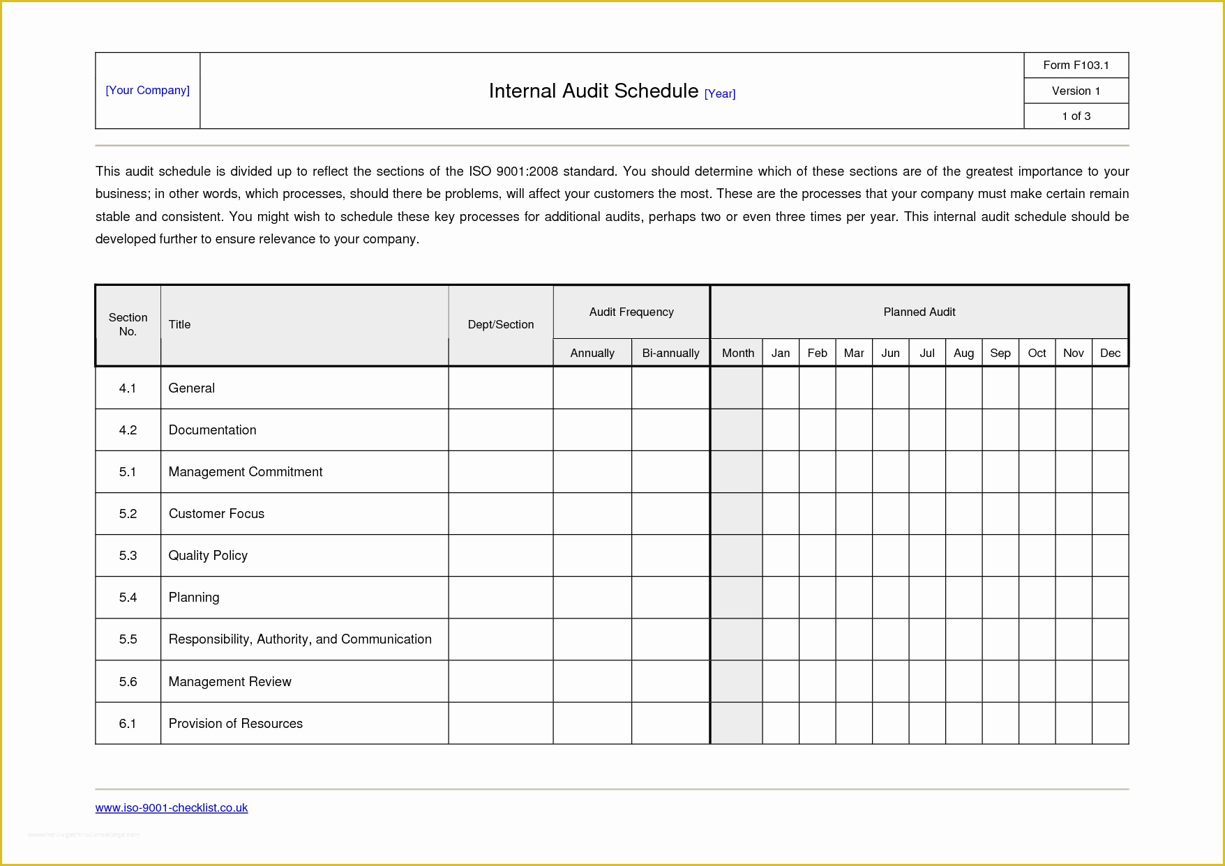 Free Audit Program Templates Of Internal Audit Report Template iso 9001 Spreadsheet