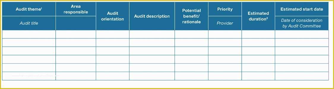 Free Audit Program Templates Of Internal Audit Schedule Template