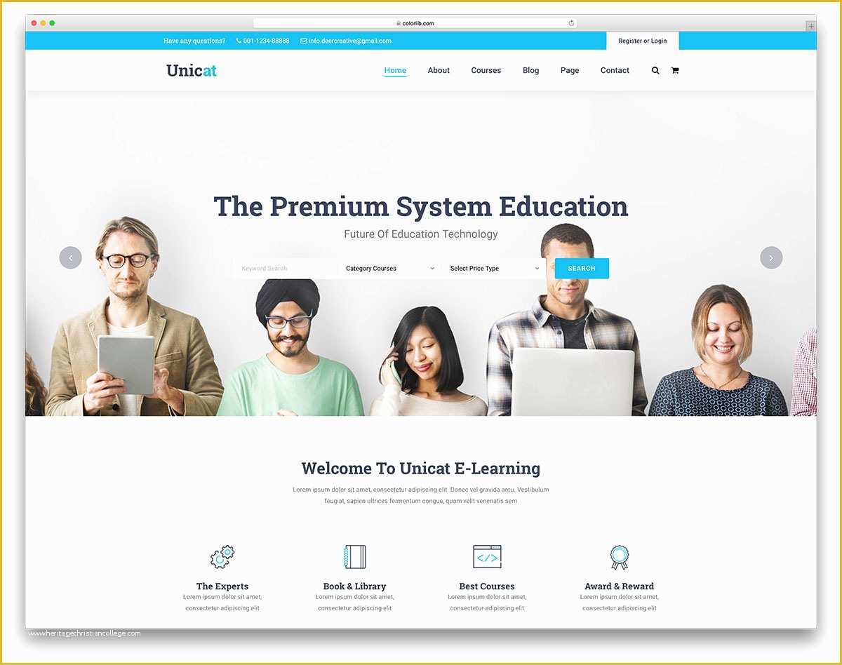 Free Author Website Templates Of 27 Best Free and Premium Education Website Templates 2019