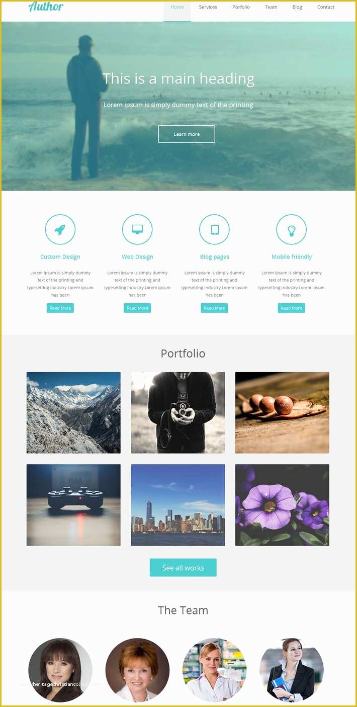 Free Author Website Templates Of 30 Free HTML5 Css3 Responsive Templates