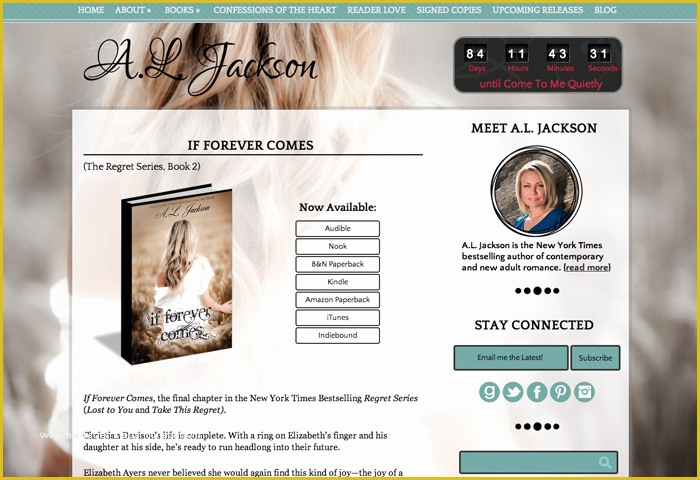 Free Author Website Templates Of Beautiful Author Website Design for A L Jackson by