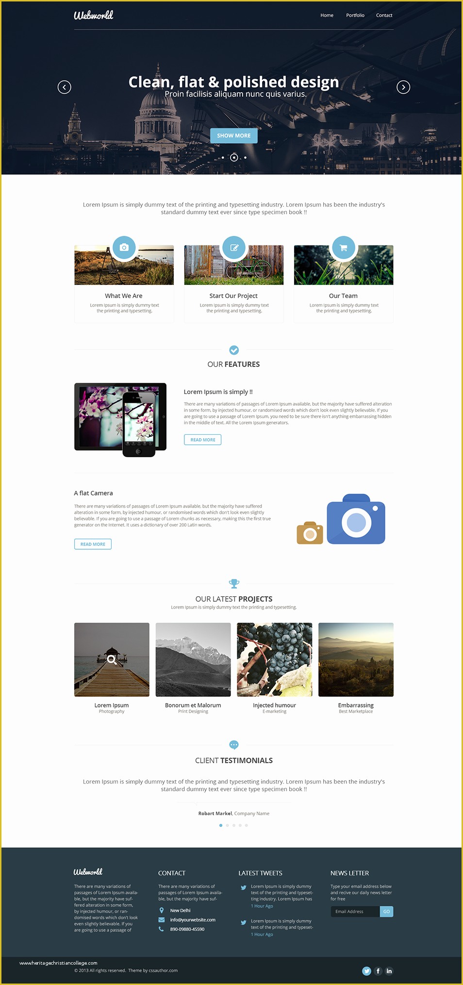 Free Author Website Templates Of Corporate Website Template Psd Free Graphics