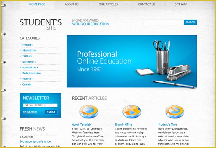 Free Author Website Templates Of Well Designed Psd Website Templates for Free Download