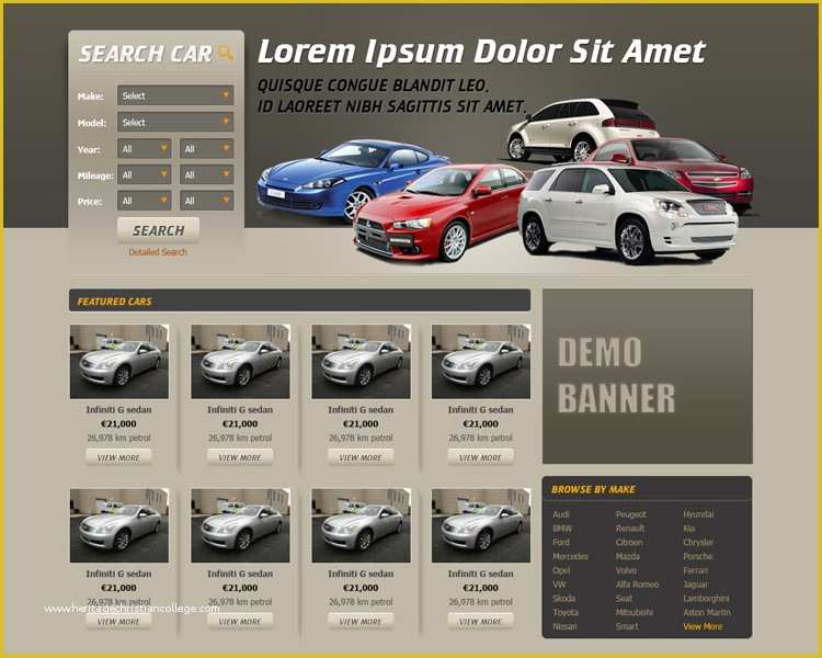Free Auto Dealer Website Template Of 19 Car Dealer Website themes &amp; Templates Free &amp; Premium