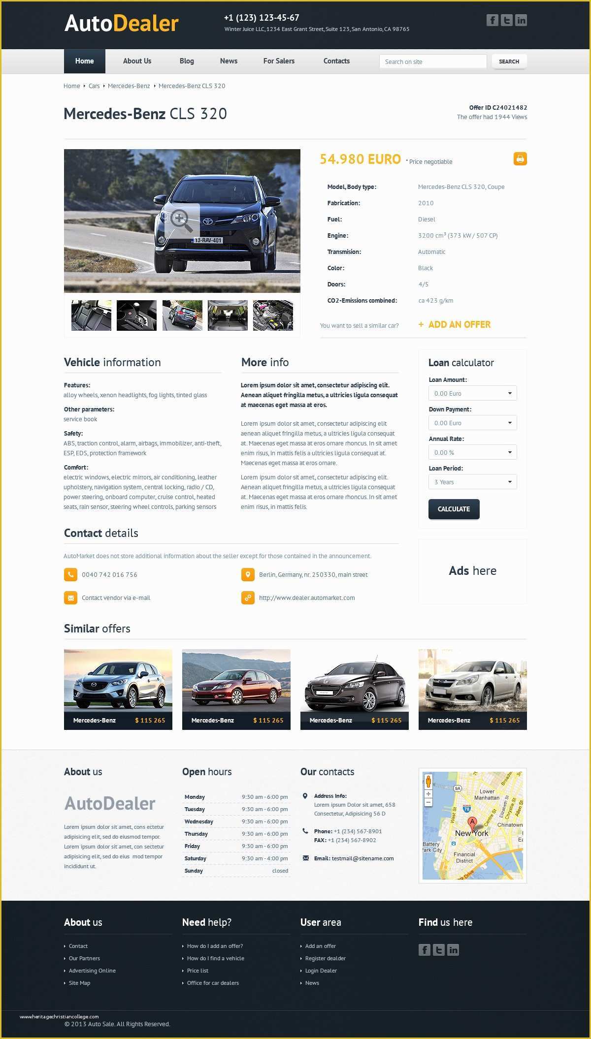 Free Auto Dealer Website Template Of 22 Best Premium Car Website Templates