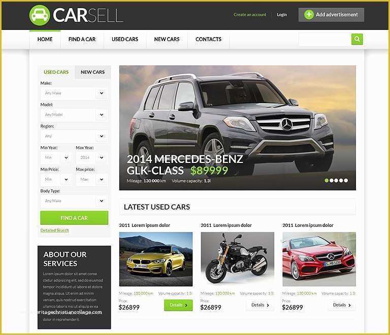 Free Auto Dealer Website Template Of 25 Car Dealer Website themes & Templates